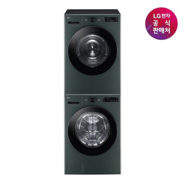 LG [LG전자공식판매처] 트롬 세트 FG21GN+RG19GN (드럼세탁기+건조기+스태킹키트)