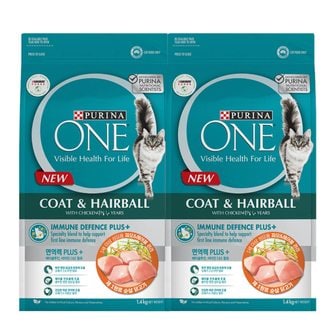 퓨리나 원 캣 성묘용 헤어볼 관리 1.4kg x 2개