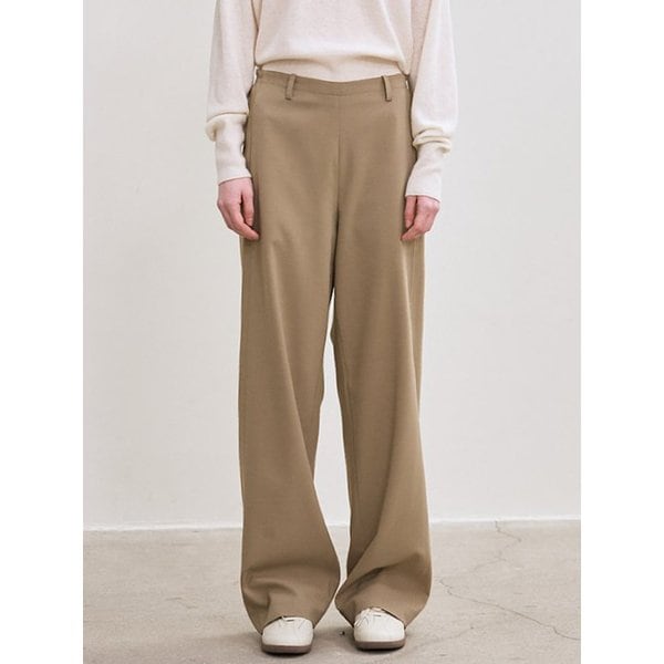 ssence comfort banding pants (beige)