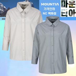여성 엘리 사셔츠 엉덩이 덮는 무드 셔츠 (S33566493)