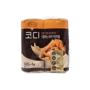 코디 기름먹는 UKP 키친타월 2겹 140매 x 4롤