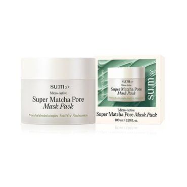 숨37˚ 마이크로액티브 슈퍼 말차 포어 마스크 100ml