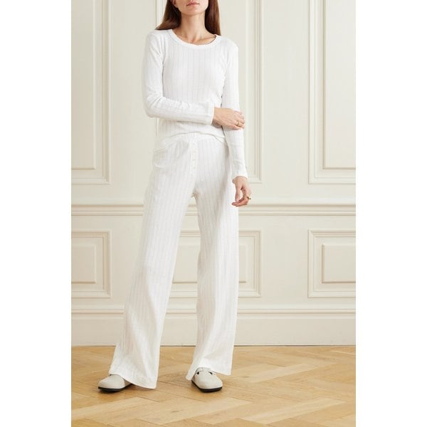 리셋 복서 포인텔 니트 코튼 팬츠 화이트 1647597326557427