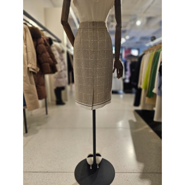 [파주점] 라인배색 트위드스커트 S261MSD109