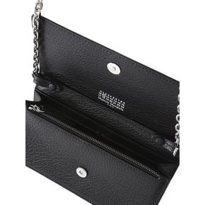 FOUR STITCHES WALLET ON CHAIN BLACK SA3UI0008 P4455 T8013