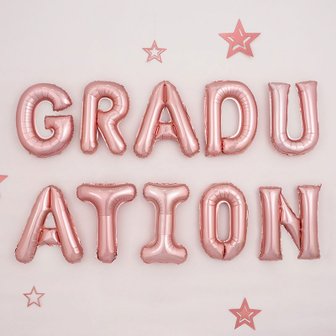 파티팡 [원팩] 은박풍선세트 GRADUATION [로즈골드]