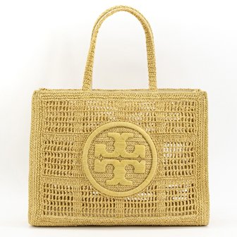 토리버치(TORY BURCH)(YOOX) 토리버치 엘라 크로셰 라지 라피아 토트백151277 254