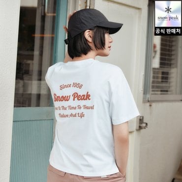 스노우피크 [25/SS박규영착용] S25MWFTS77 에어로쿨 여성 컬러 세미크롭 반팔 티셔츠