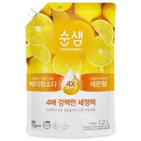 순샘 베이킹소다 주방세제 1.2L(레몬)