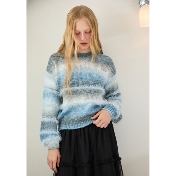 [시흥점] 여성 컬러 프린지 니트 폴오버 (ER4OKL52)