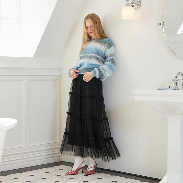 [시흥점] 여성 컬러 프린지 니트 폴오버 (ER4OKL52)