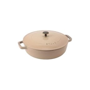 staub 스토우브 블레이저 소테판 리넨 26cm 크다 양손 주물 호로우 냄비 얕