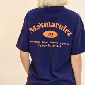 mars planet cool cotton T-shirt _Navy