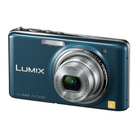 파나소닉 디지털 카메라 루믹스 FX77 스웨이드 블루 DMC-FX77-A