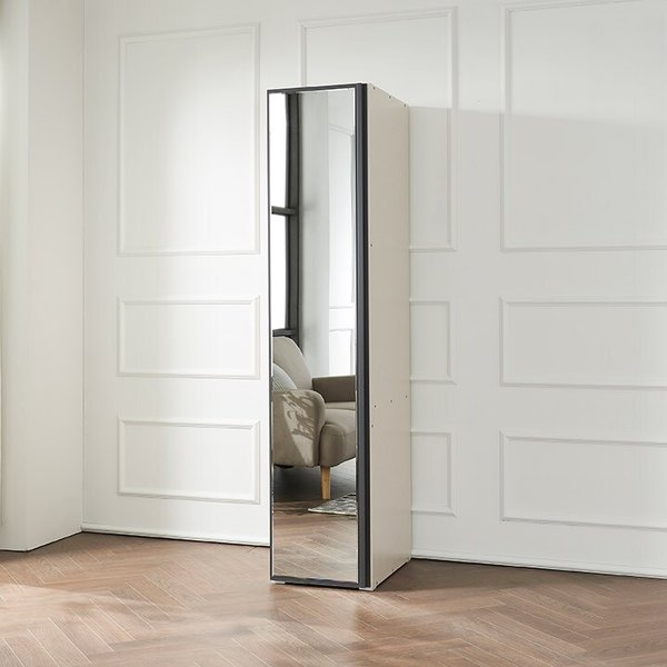 전신거울 선반장 장농 수납장 드레스룸 40cm P0000DIW (착불)