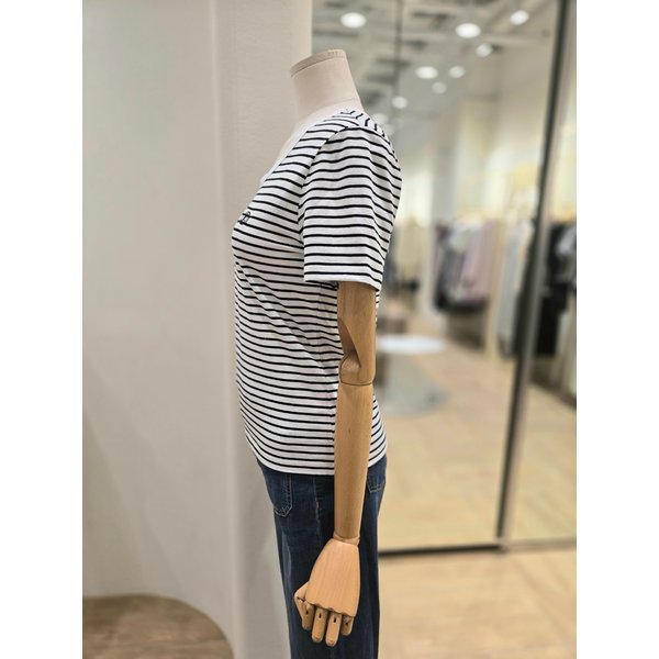 [부산점] 스트라이프 슬림 반팔  티셔츠 (PR2CH00961)