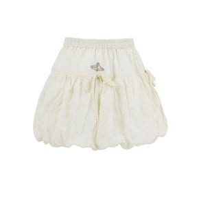 BALLOON SKIRT IN CREAM (스티치 호박 스커트)