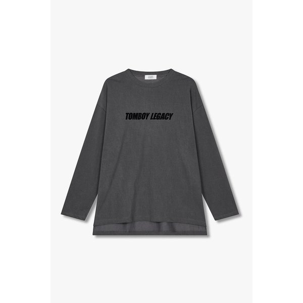 후로피 피그먼트 긴소매티셔츠 91F5422773084