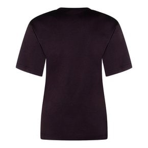 블랙 코튼 티셔츠 TS0002LJ1016BK998