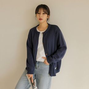 세르 라운드 스카치 패치 가디건_P418195728