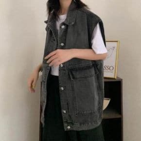 여성 간절기 레이어드 워싱 청자켓_P418655266