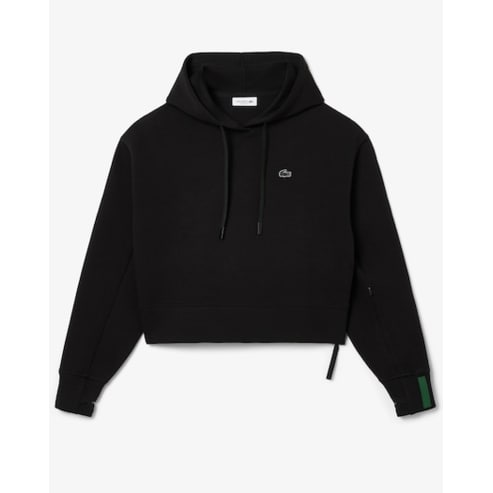 라코스테 (여성) 25FW 더블페이스 액티브 후드 스웻셔츠 SF0281-55N 031(블랙)