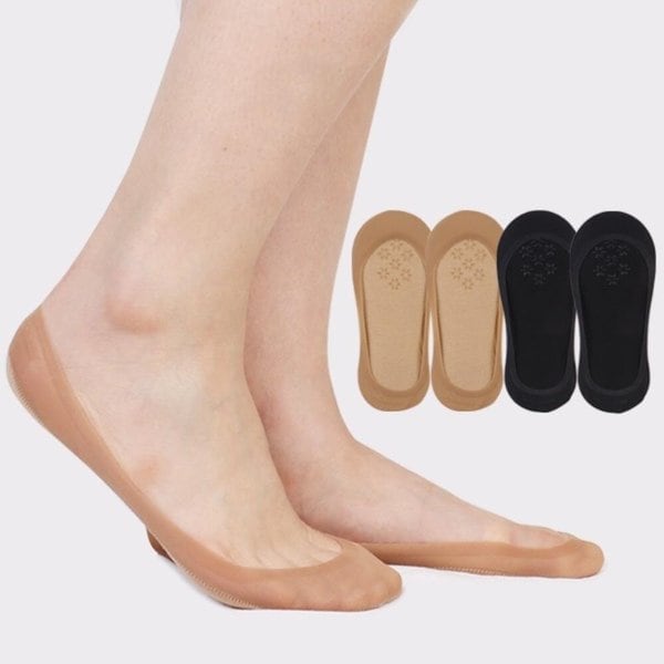[옷자락] 여성 쿨 논슬립 실리콘 덧신 4개 세트