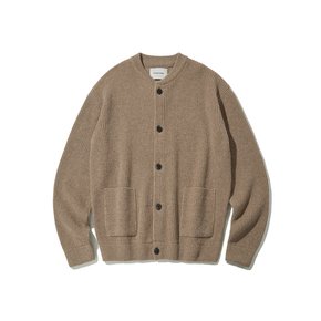 DTO Wappen Crewneck Wool Cardigan_Brown