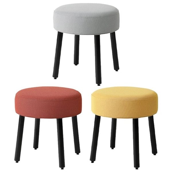 MORTFORS 뫼르트포르스 쿠션형스툴 47x47cm/쿠션의자/보조의자/화장대의자/원형의자