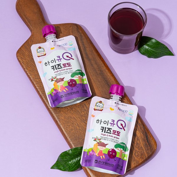 [1+1][풍기인삼농협] 황풍정 하이큐 키즈 포도 100ml x 10포