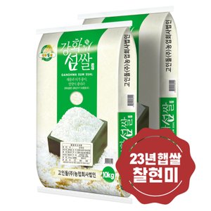 고인돌 23년햅쌀 고인돌 강화섬쌀 찹쌀현미 찰현미 20kg