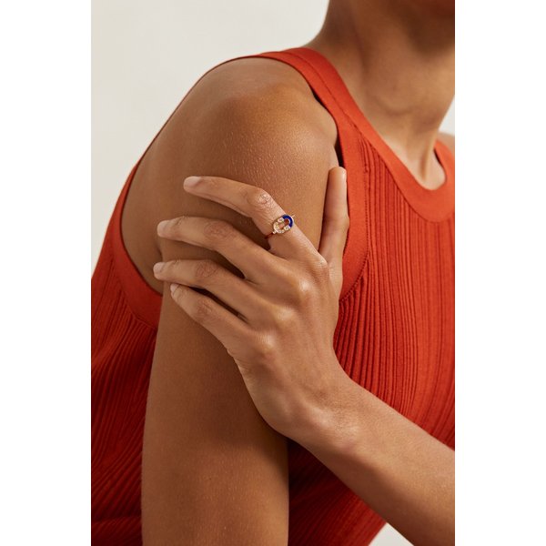 빌티에 Magnetic 18-karat Gold, Onyx And Diamond Ring 골드 36856120585606849