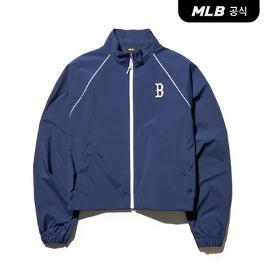 MLB [코리아공식]여성 스포티브 바시티 크롭 바람막이 BOS (Navy)