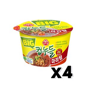 오뚜기 빅컵누들 큰컵누들 마라탕맛 컵라면 61g x 4개