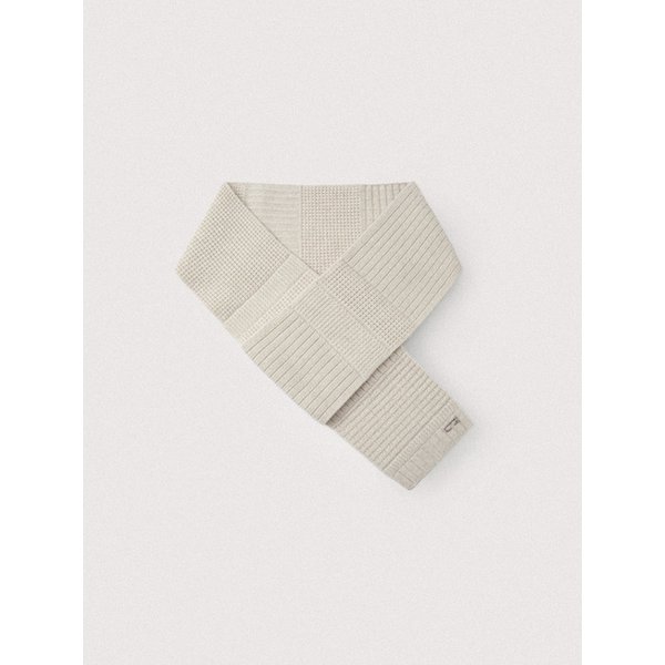 Pure saxon wool multi stitch muffler_Lamb