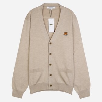 메종키츠네 [시흥점] 6S PM00501KT1181 0429 폭스 헤드 가디건 로스티드 아몬드