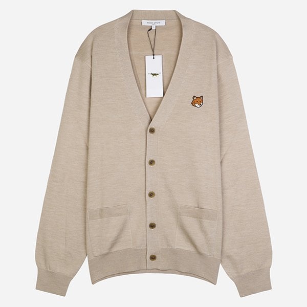 [시흥점] 6S PM00501KT1181 0429 폭스 헤드 가디건 로스티드 아몬드