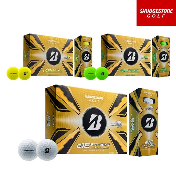[석교정품] 25년 신상품 브리지스톤 e12 STRAIGHT 골프공_3피스