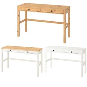 이케아 HEMNES 헴네스 책상+서랍2개 120x47cm/사무용책상/테이블/컴퓨터책상