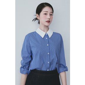 체크 크롭 셔츠(장다아 착용) EWBLPC0500