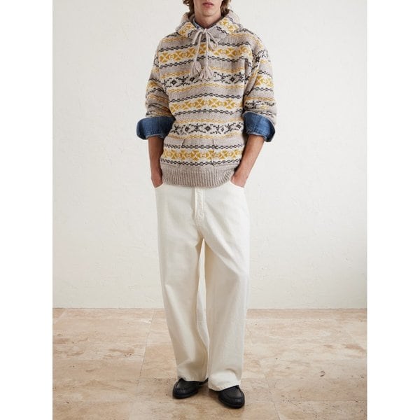 옐로나이프 페어 아일 울 후드 티셔츠 46376663162925228