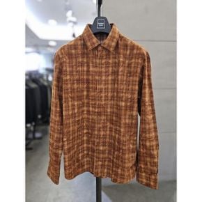 세이브존03  남자 가을 겨울 남방 브라운 프린팅 긴팔 셔츠 WSAGZ3TT33A_P403717479