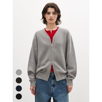 수아레 우먼 (우먼)허니콤브 집업 니트 - 4 COLOR