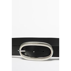 오벌 버클 나파 레더 벨트 06111675800