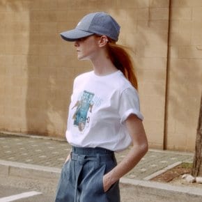 CHOMEL Musee Logo Ball Cap_Blue Denim