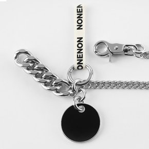 BLACK CIRCLE KEYRING_L