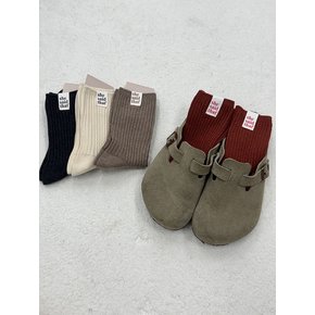ARKVE 옆탭 골지 니트 여성 여자 패션 양말 SOCKS
