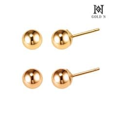 14K 심플 골드볼 3mm 귀걸이