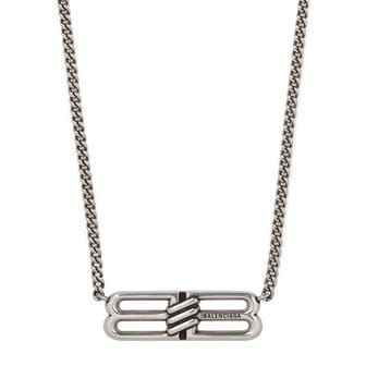 발렌시아가 [부산점] 25FW 실버 BB 아이콘 엔티크 목걸이 696223 TZ99I 0911