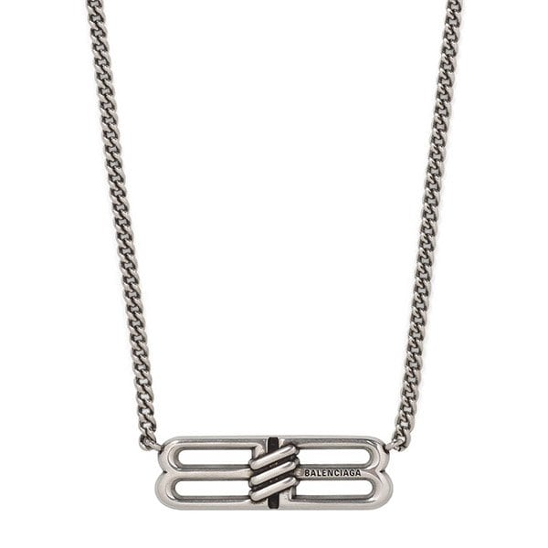 [부산점] 25FW 실버 BB 아이콘 엔티크 목걸이 696223 TZ99I 0911